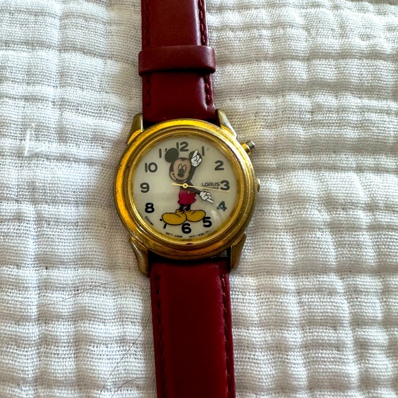1990’s Lorus Mickey Mouse watch with light up face.